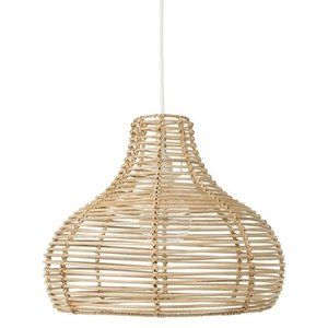 KOUBOO 1050087 Horizon Wicker Dome Pendant Lamp, Natural NEW